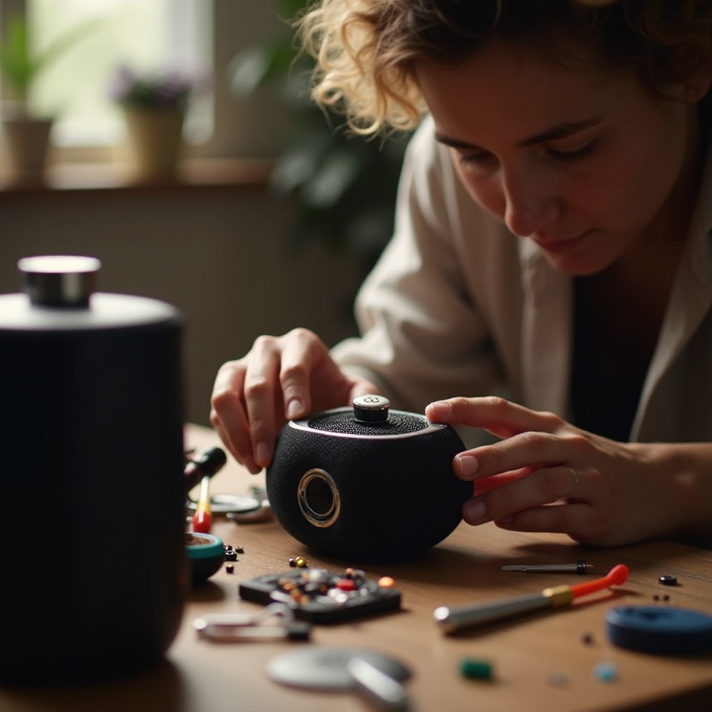 подмяна на батерията на парти колонка