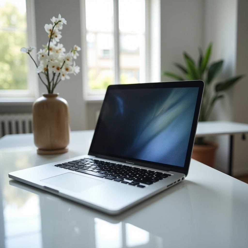skvrny na obrazovce MacBooku