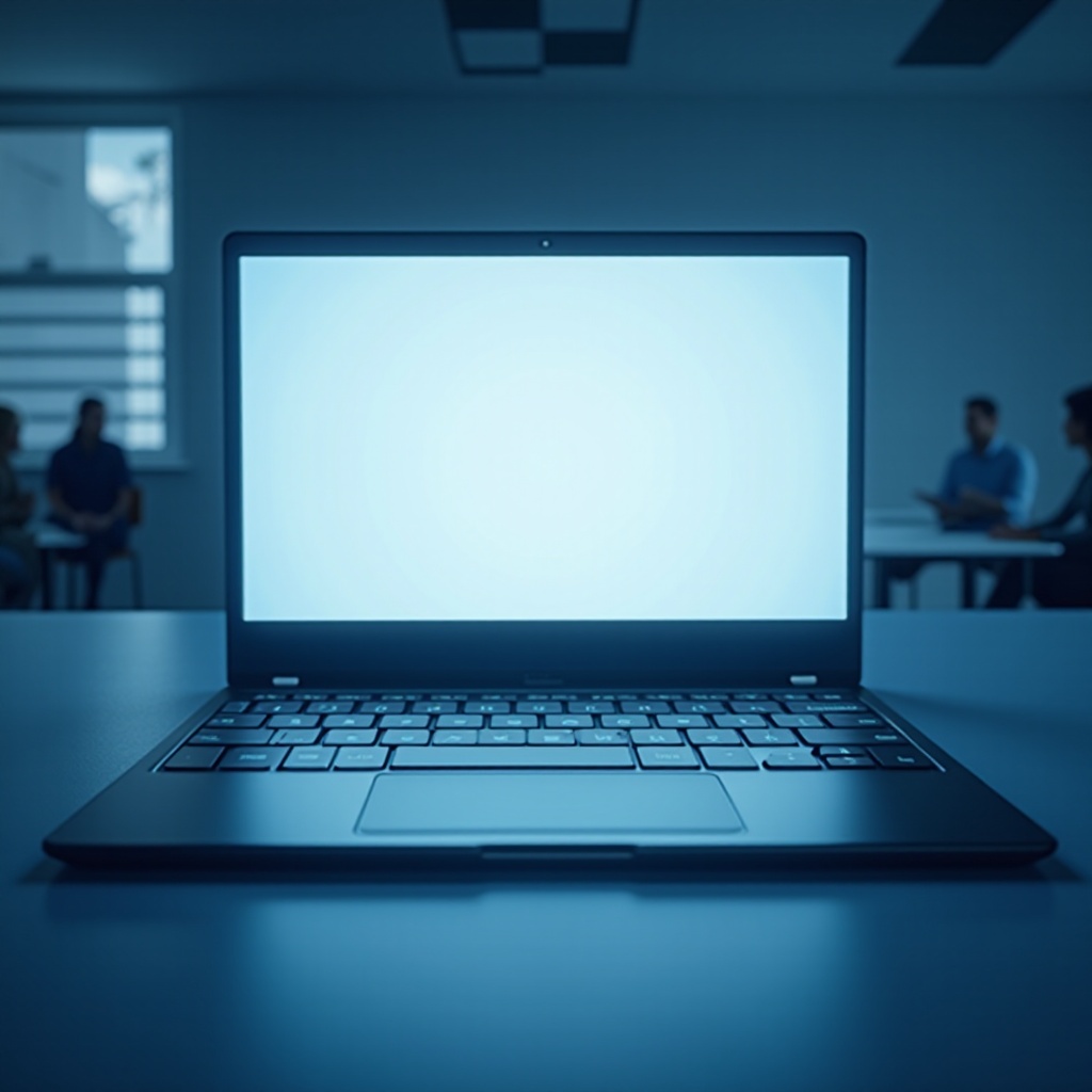 obrazovka Chromebooku bliká