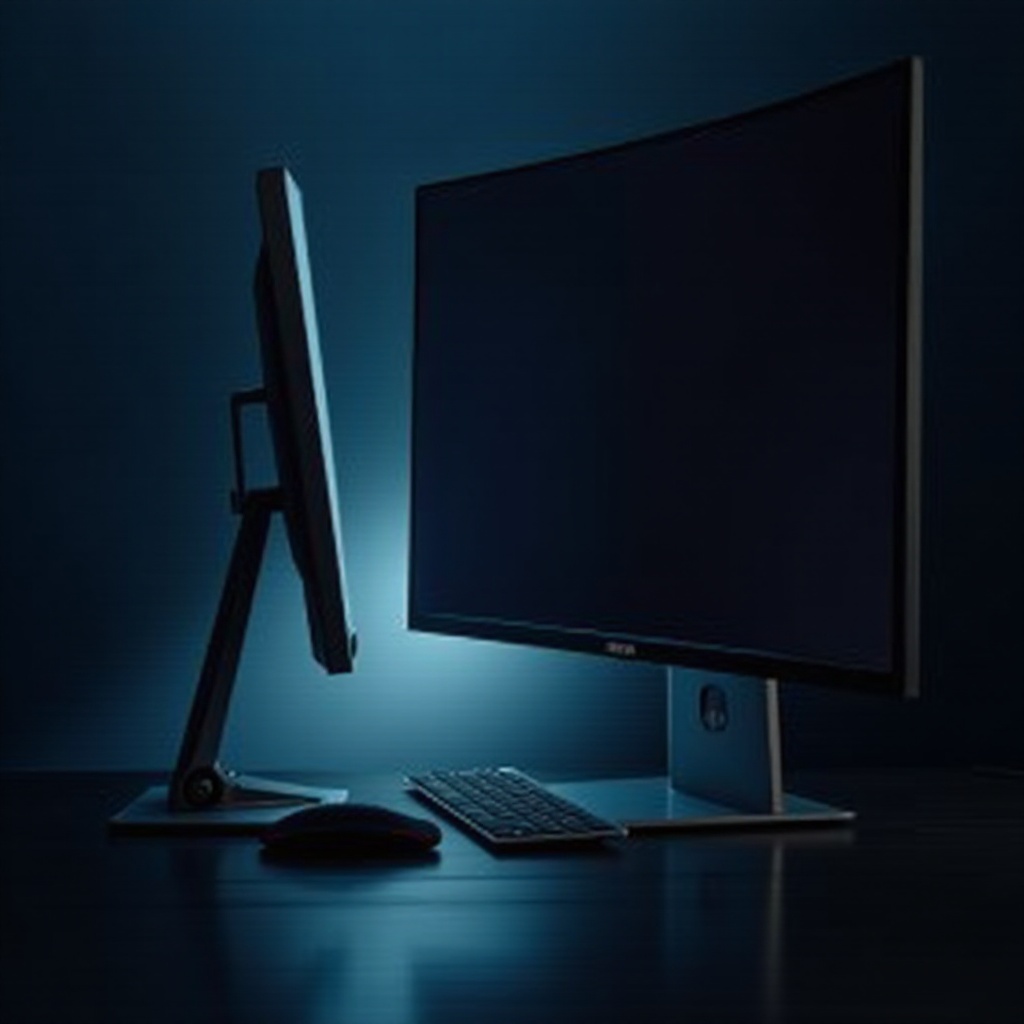 przeciekanie światła na monitorze