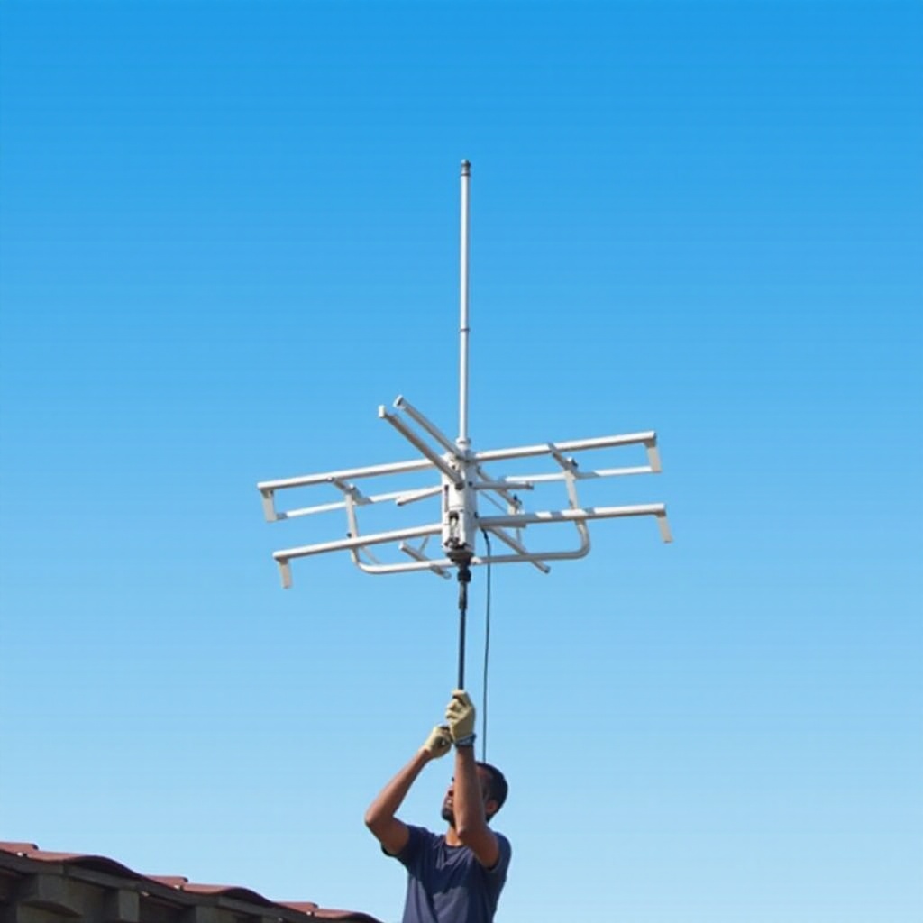 cum să instalezi antena exterioară pentru recepție terestră