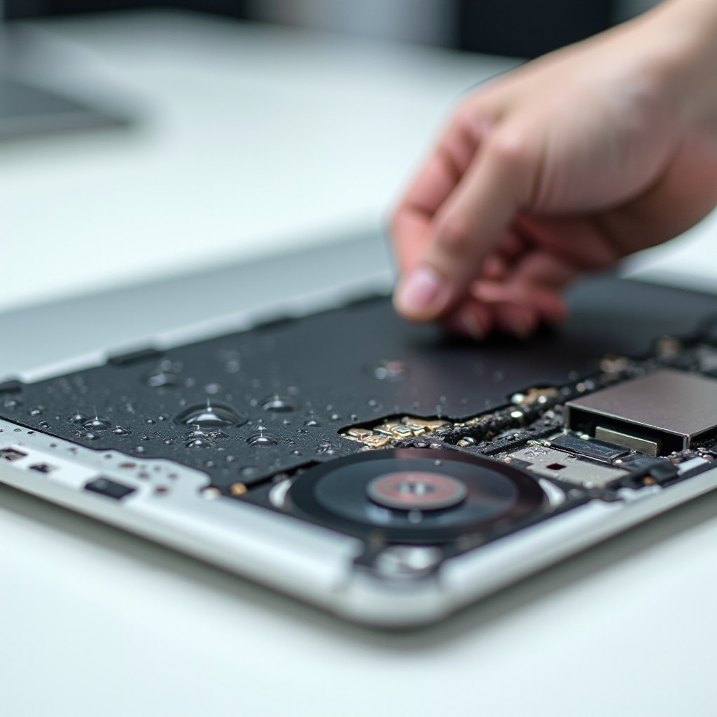 daune provocate de apă la MacBook Pro