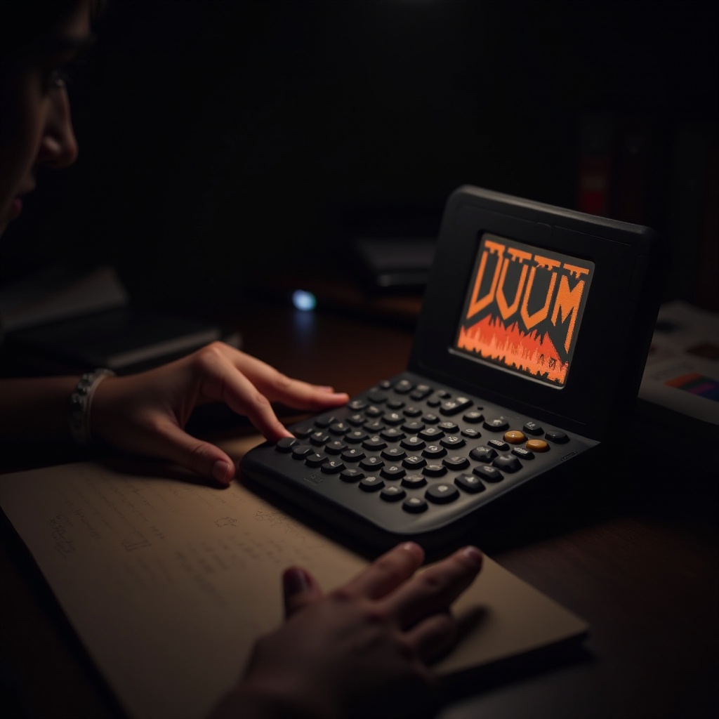 how to play doom on a calculator