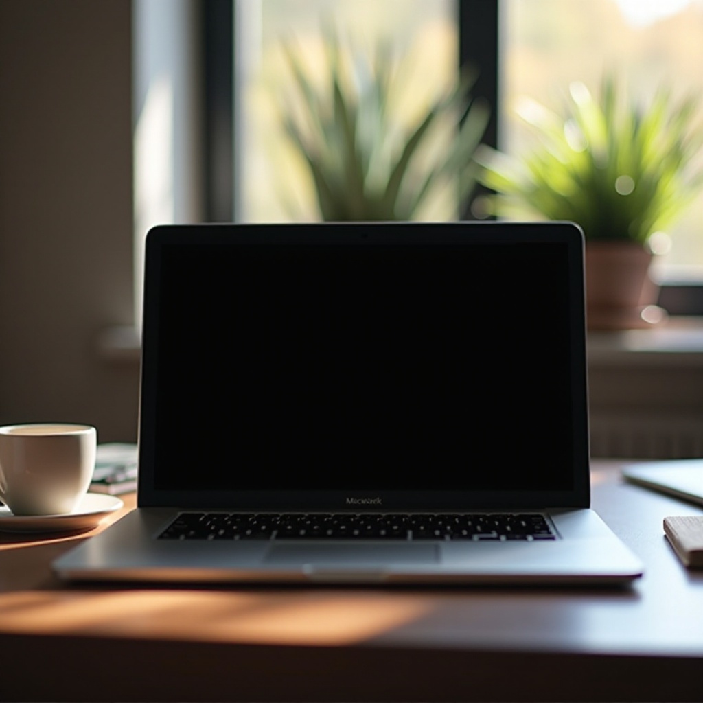 macbook pro запускается с черным экраном