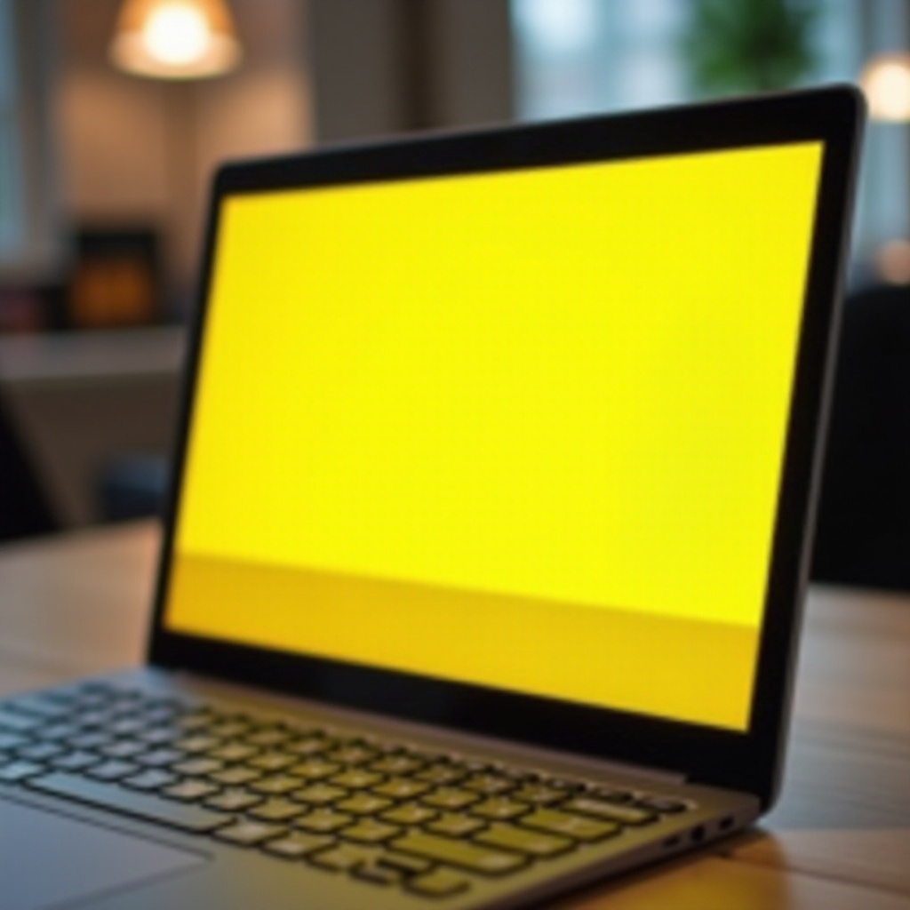 لابتوب سيرفس شاشة صفراء