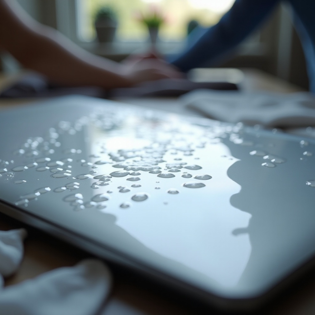 щети от вода на MacBook Pro