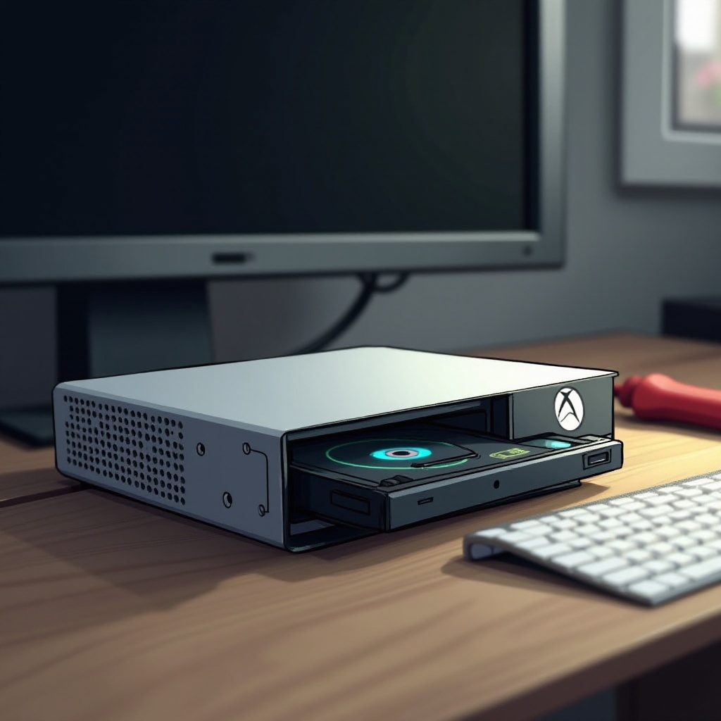 лоток для дисков Xbox 360 заклинило