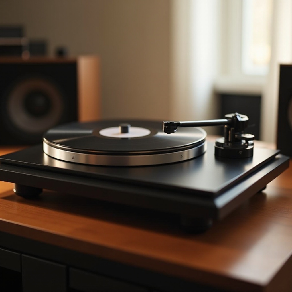 gramofon, který se může připojit k Bluetooth reproduktoru